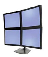 Ergotron DS100 Quad Monitor Desk Stand (33-324-200)